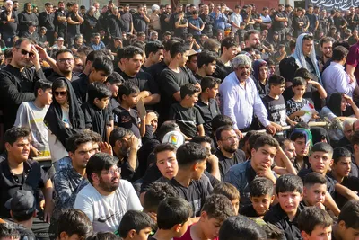 مراسم خیمه‌سوزان و مقتل‌خوانی در خمینی‌شهر اصفهان