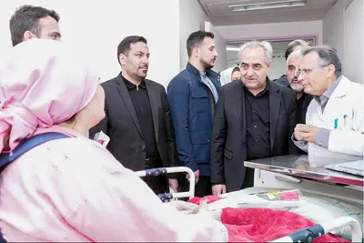 عیادت استاندار آذربایجان شرقی از مجروحان جنگ رمضان