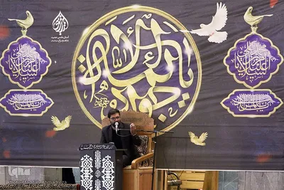 حرم شاهچراغ(ع) در سوگ جوادالائمه(ع)‎‎