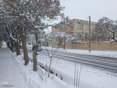 تداوم بارش برف و برودت هوا در شهرستان اهر