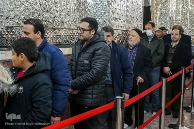 غبار‌روبی مضجع مطهر حضرت عبدالعظیم حسنی(ع)