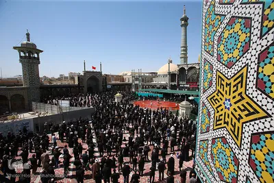عزاداری ظهر عاشورا در حرم کریمه اهل بیت(ع)