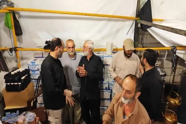 حضور سردار امین شریعتی، فرمانده محور سامرا و بلد در موکب اوقاف و امورخیریه مازندران