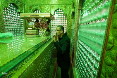 آیین غبارروبی حرم مطهر حضرت احمدبن موسی الکاظم علیهم السلام‎