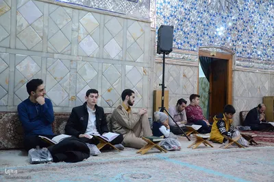 محفل انس با قرآن کریم در امامزاده حضرت سیدحمزه(ع) تبریز