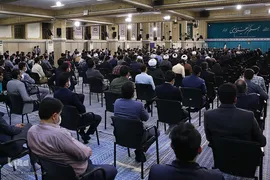 دیدار نخبگان و استعدادهای برتر تحصیلی با رهبری