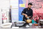 زائران و موکب‌داران در پایانه مرزی چذابه