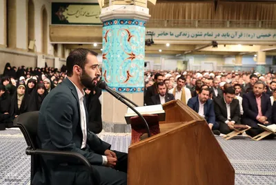 دیدار شرکت کنندگان در مسابقات بین‌المللی قرآن با رهبر معظم انقلاب
