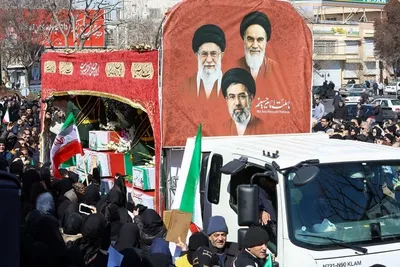 تشییع پیکر مطهر ۱۱ شهید اقتدار آذربایجان شرقی