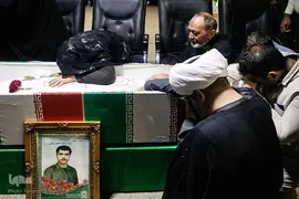 وداع با پیکر شهید محمد رونقی پس از ۲۹ سال
