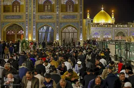 سفره ضیافت در شب ولادت امیرالمومنین (ع)