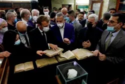 Makronun İmam Museyi Kazımın (ə) hərəmini ziyarət etdikdən sonra yazdığı tvit