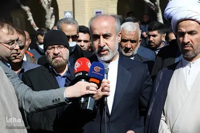 
مراسم خاکسپاری سفیر سابق فلسطین در بهشت زهرا
