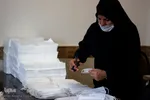 تولید ماسک و لباس بیمارستانی توسط جهاددانشگاهی آذربایجان شرقی