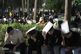 مراسم احیای نوزدهم ماه مبارک رمضان در آستان مطهر امامزاده سید جعفر محمد(ع) یزد