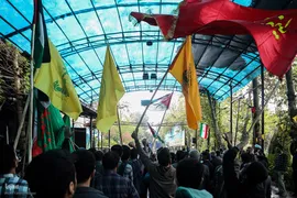 تجمع ضدصهیونیستی دانشجویان دانشگاه تهران