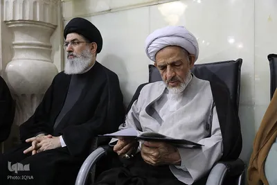 مجلس ترحیم آیت الله فیاض و گرامیداشت شهدای جنگ ۱۲ روزه در حرم بانوی کرامت