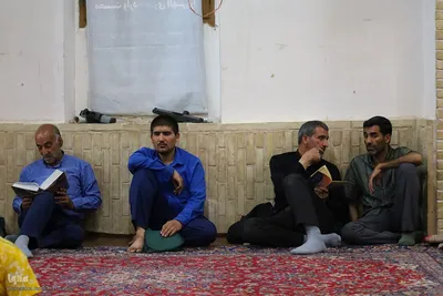 مراسم دعای عرفه در مسجد بزرگ خوزان خمینی‌شهر
