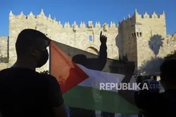Bendera Palestina Berkibar di Luar Gedung Parlemen Denmark