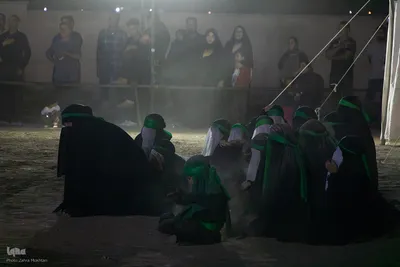 مراسم آیینی خیمه‌سوزان در مبارکه