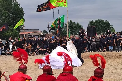شبیه خوانی روستاب اقبلاغ اقاجان خان