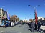 مراسم عزاداری خیابانی شهادت حضرت زهرا(س) در اهر