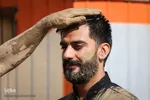 آیین «گل‌مالی» صبح عاشورا در فولادشهر اصفهان