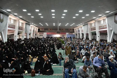 مراسم قرائت دعای پرفیض عرفه در حسینیه جماران بیرجند