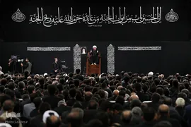 دومین شب عزاداری حضرت اباعبدالله الحسین (ع) در حسینیه امام‌خمینی(ره)