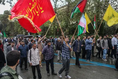 تجمع ضدصهیونیستی دانشجویان دانشگاه تهران