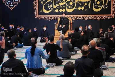 مراسم شب اربعین در حسینیه اعظم زنجان‎‎