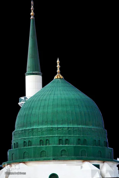 حرم مطهر و نورانی اشرف الانبیاء، حضرت محمد مصطفی(ص) در مدینه منوره