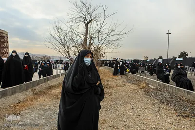 تشییع پیکر شهدای گمنام در دانشگاه آزاد تهران شمال