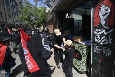 موکب جهاددانشگاهی میزبان عزاداران تشییع رهبر شهید انقلاب
