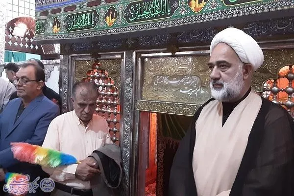 آیین غبارروبی آستان مقدس  امامزاده ابراهیم ع بابلسر همراه با تجلیل منتخبین متسابقین چهل و ششمین دوره مسابقات سراسری قرآن کریم