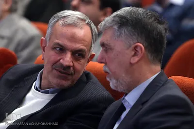  سید عباس صالحی، وزیر فرهنگ و ارشاد اسلامی و احمد مسجدجامعی، عضو شورای اسلامی شهر تهران 
