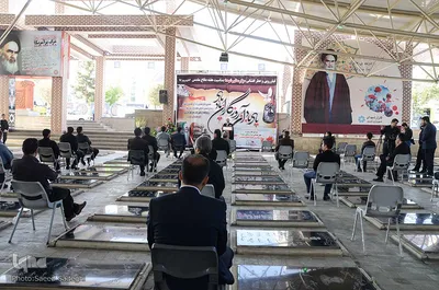 غبار روبی و عطر افشانی مزار مطهر شهدا بمناسبت هفته ی دفاع مقدس‎