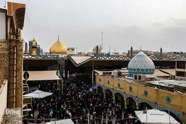 حرم حضرت علی(ع) میعادگاه راهپیمایان اربعین حسینی