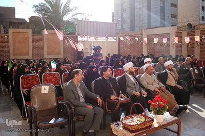 آیین افتتاح ساختمان مرکز آموزش اداره کل تبلیغات اسلامی خوزستان و دبیرستان دخترانه علوم و معارف اسلامی صدرا