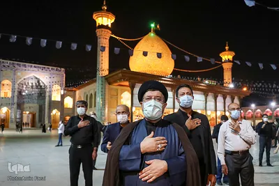 عزاداری شب تاسوعای حسینی در حرم شاهچراغ(ع)