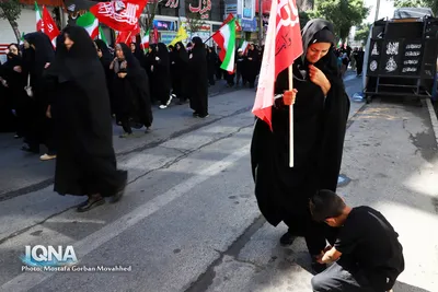 مراسم پیاده‌روی جاماندگان اربعین حسینی در شهرستان اهر