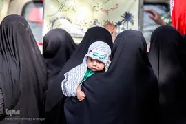 تشییع پیکر‌های ۹ شهید گمنام/ اهواز