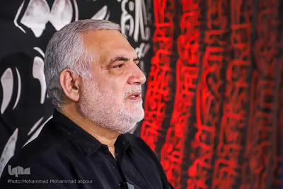 سید احمد معصومی بازیگر نقش امام حسین(ع) در تعزیه بزرگ شوش