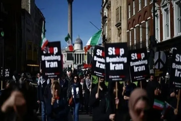 Manifestation à Londres en soutien à l’Iran