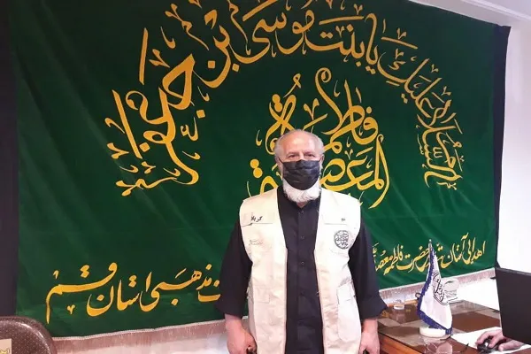 خادمیاری 110 فعال هیئتی قم در حرم امام حسین(ع)