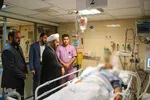 عیادت تولیت آستان حرم شاهچراغ(ع) از مجروحان حادثه تروریسی این حرم مطهر