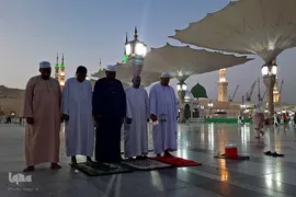 زائران بین‎المللی مدینه پیش از اعزام به مکه