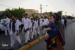 تشرف کاروان پیاده زیارتی حضرت شاهچراغ(ع) شهرستان فیروزآباد به حرم مطهر