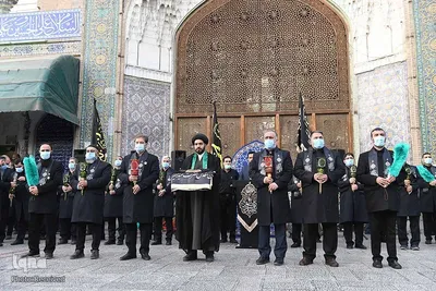 Flagge auf Kuppel des Heiligtums von Abdul Azim Hasani (a.s) durch eine schwarze Trauerflagge ersetzt