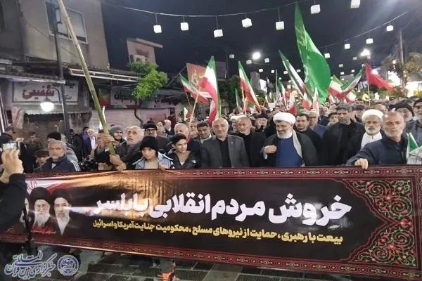 ‌پنجاه‌ویکمین شب اجتماع مردم انقلابی بابلسر برگزار شد